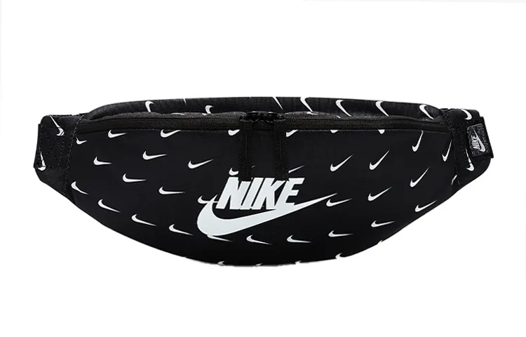 Nike Polyester Shoulder Bag, Crossbody Bag, Fanny Pack Regular Unisex Black