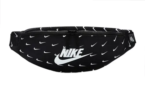 Nike Polyester Shoulder Bag, Crossbody Bag, Fanny Pack Regular Unisex Black