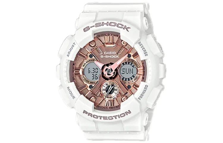 CASIO Women's G-SHOCK White Watch GMAS120MF-7A2