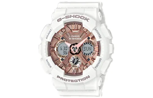 CASIO Women's G-SHOCK White Watch GMAS120MF-7A2