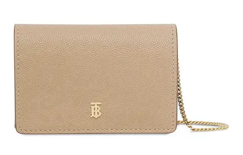Burberry Cow Leather Shoulder Bag, Crossbody Bag Women's Light Camel