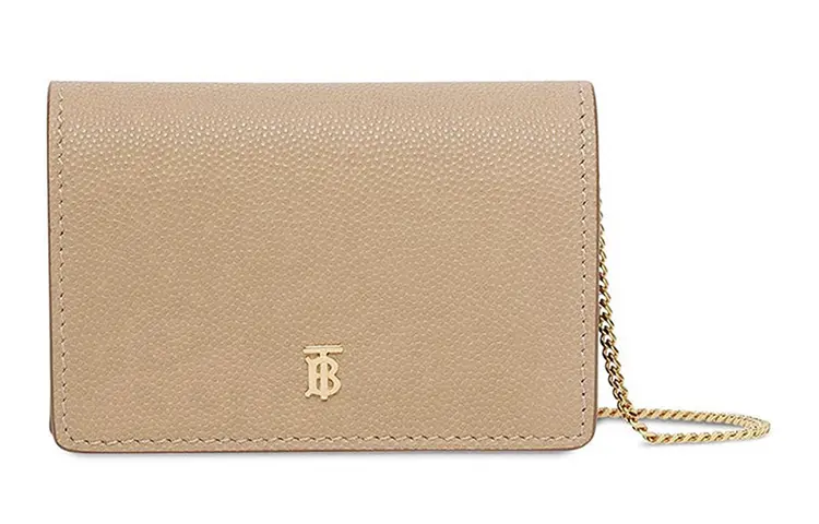 Burberry Cow Leather Shoulder Bag, Crossbody Bag Women's Light Camel