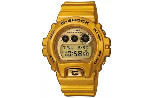 CASIO Men G-SQUAD Series Gold Watch DW-6900GD-9