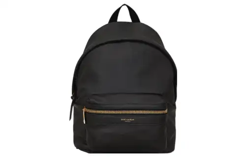 SAINT LAURENT Smooth Leather Backpack Regular Women's Black