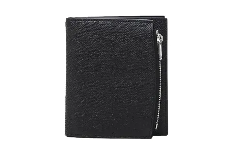 Maison Margiela Cow Leather Card Holder, Wallet Men's Black