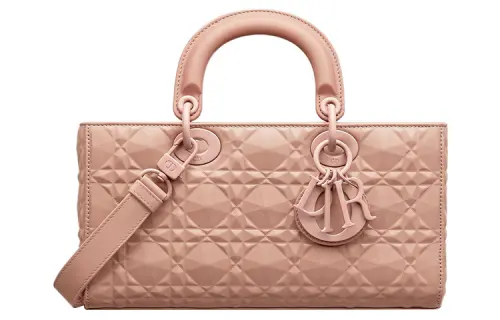 DIOR Cow Leather Handbag, Shoulder Bag, Crossbody Bag, Handbag Women's Rose Pink