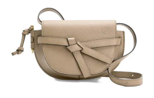 LOEWE Gate Cow Leather Bowknot Bag, Crossbody Bag, Shoulder Bag Women's Khaki