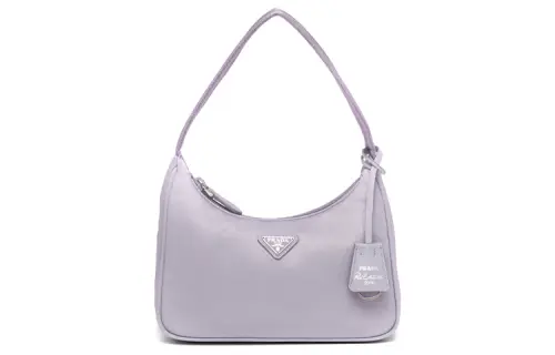 PRADA Re Edition Re Nylon Recycled Nylon Handbag, Crossbody Bag Mini Women's Wisteria Purple