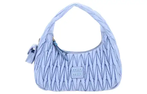 MIU MIU Nylon Shoulder Bag, Handbag, Shoulder Bag Women's Blue