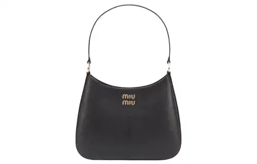 MIU MIU Leather Shoulder Bag, Handbag, Shoulder Bag Women's Black