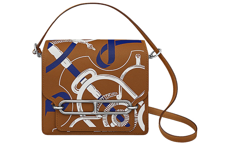 HERMES Roulis Swift Calfskin Pig Nose Bag, Shoulder Bag, Crossbody Bag 18 Women's Multicolor