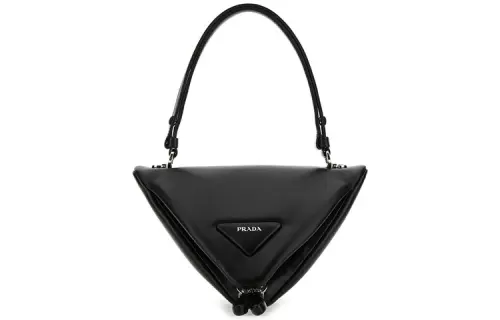 PRADA Leather Handbag Women's Black