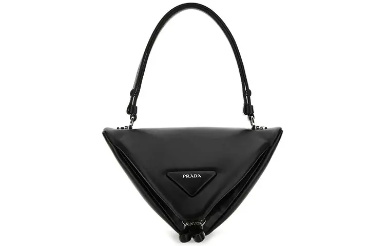 PRADA Leather Handbag Women's Black