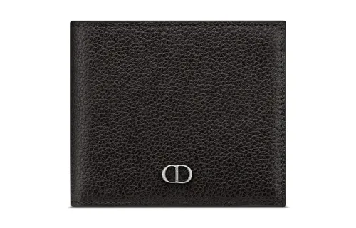 DIOR Cow Leather Wallet Men's Black