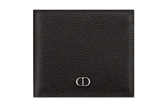 DIOR Cow Leather Wallet Men's Black
