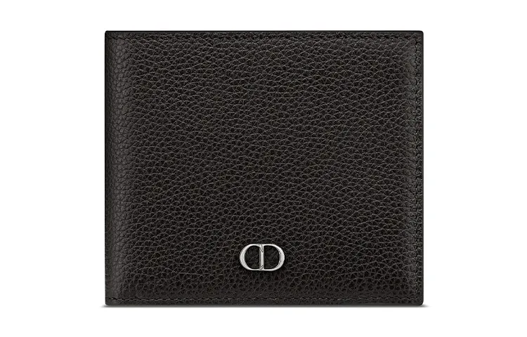 DIOR Cow Leather Wallet Men's Black