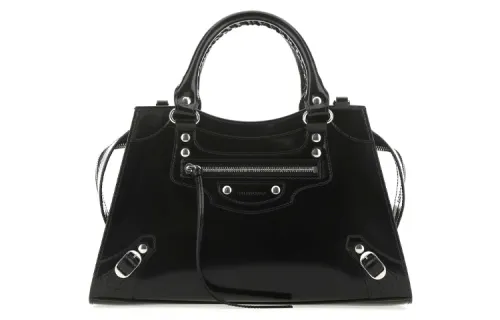 Balenciaga Neo Classic Calfskin Shoulder Bag, Crossbody Bag, Handbag Small Women's Black