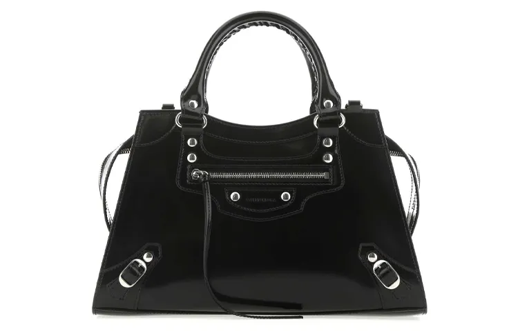 Balenciaga Neo Classic Calfskin Shoulder Bag, Crossbody Bag, Handbag Small Women's Black