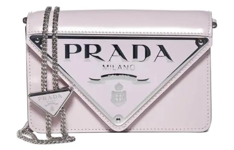 PRADA Leather Crossbody Bag, Shoulder Bag Women's Pink