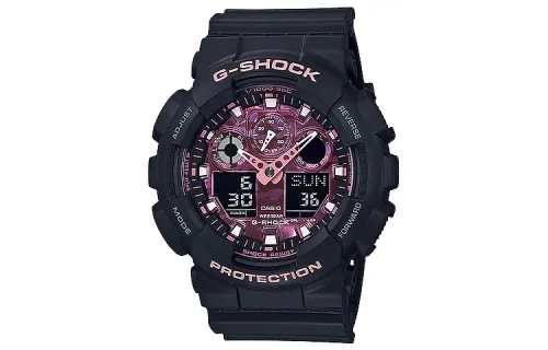 CASIO Men G-SHOCK Purple Watch GA-100TCB-1A