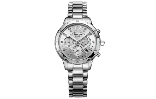 CASIO Women's SHEEN Silver Watch SHE-5017D-7A