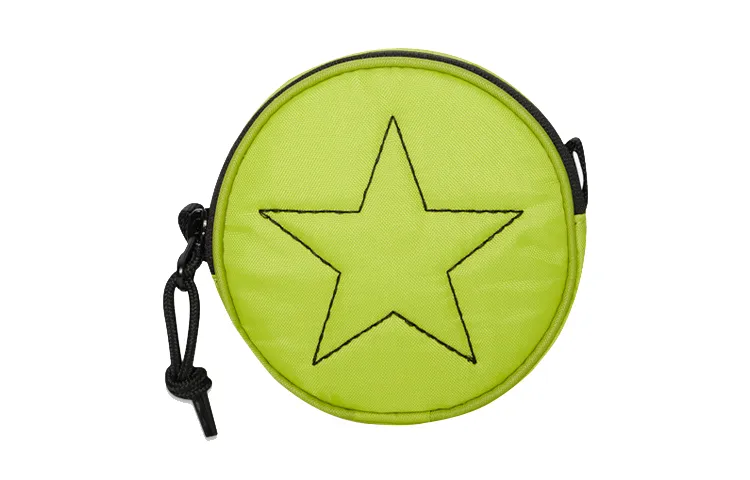 Converse Polyester Coin Purse Unisex Yellow Green