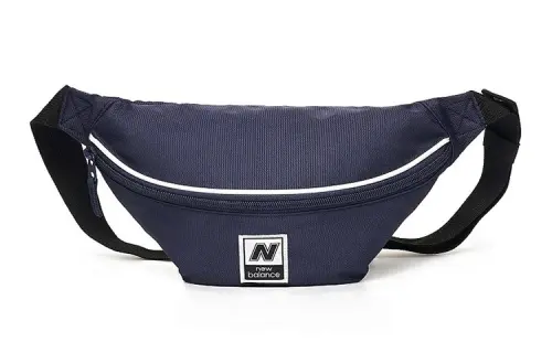 New Balance Polyester Crossbody Bag, Fanny Pack Unisex Dark Blue
