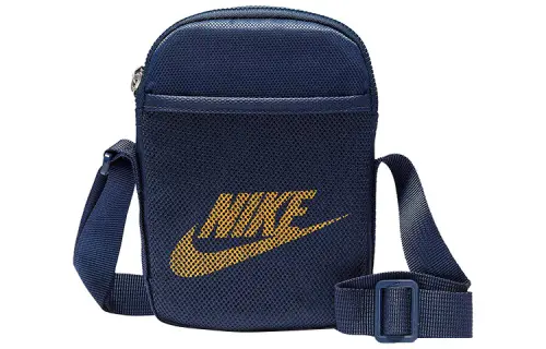 Nike Heritage Polyester Shoulder Bag, Crossbody Bag Regular Unisex Navy Blue