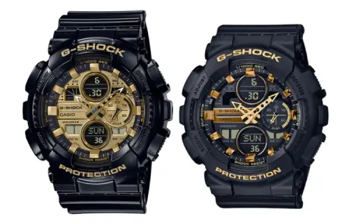 CASIO Unisex Pair Table Series Black Watch