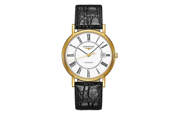 LONGINES Fashion Collection Automatic Mechanical Movement 30m Waterproof Men's Watches Watch 38.5mm White Dial