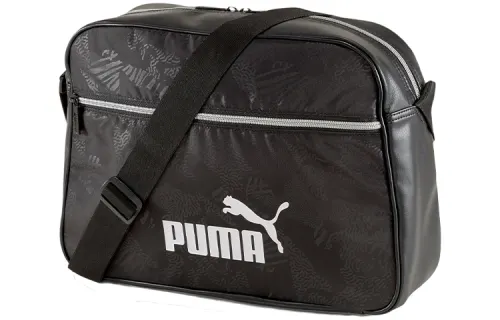 PUMA Zip Closure Pu Shoulder Bag Regular Unisex Black