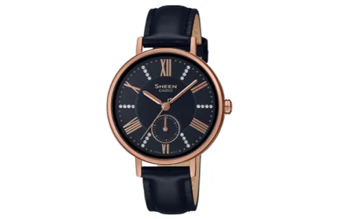 CASIO Women's SHEEN Black Watch SHE-3066PGL-1A