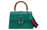 GUCCI Dionysus Leather Shoulder Bag, Crossbody Bag, Handbag Medium Women's Green
