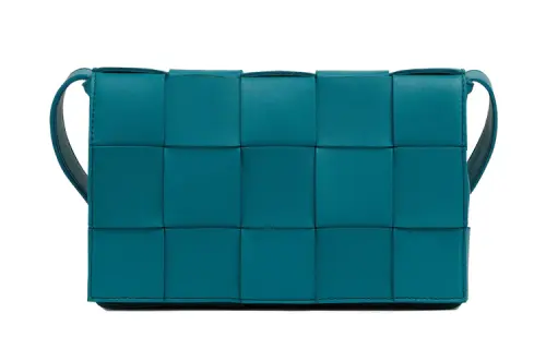 Bottega Veneta CASSETTE Sheepskin Tofu Bag Handheld Optional Course Shoulder Bag Women's Blue