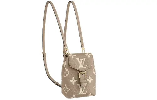 LOUIS VUITTON Tiny Backpack Monogram Empreinte Tourterelle Beige/Cream