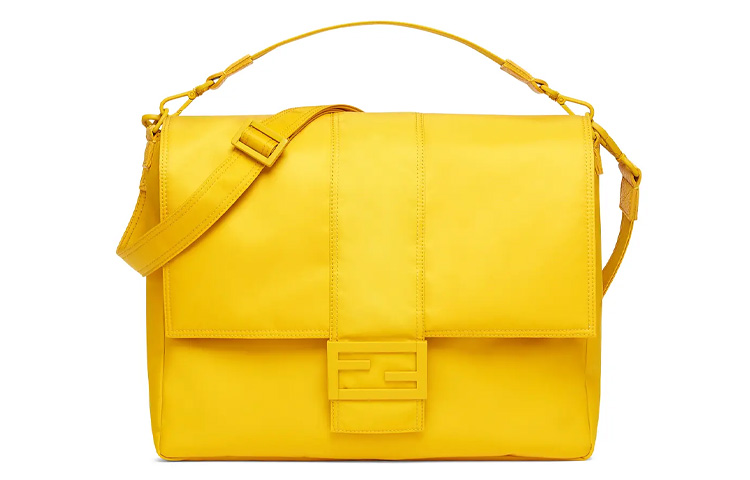Мужская сумка Fendi Baguette (желтая)