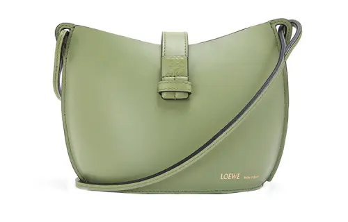 LOEWE Classic Calfskin Bucket Bag, Handbag, Shoulder Bag, Crossbody Bag Women's Rosemary Color, Green
