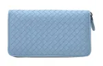 Bottega Veneta Sheepskin Wallet Regular Women's Light Blue