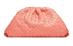 Bottega Veneta Sheepskin Handbag Clutch Regular Women's Peach