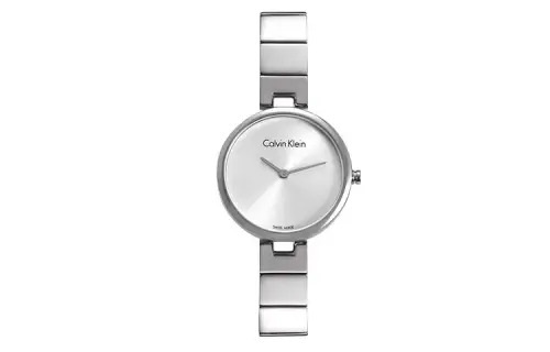 CALVIN KLEIN CK Quartz Pure Collection Wrist Watches Quartz Movement Stainless Steel Watchband 28mm Silver Dial