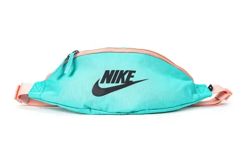 Nike Polyester Crossbody Bag, Fanny Pack Regular Unisex Green Pink