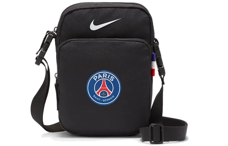 Nike Paris Collaboration Polyester Crossbody Bag, Shoulder Bag Unisex Black