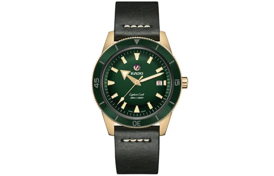RADO Captain Cook Collection Automatic Mechanical Movement Men's Watches Watch 42mm Green Dial
