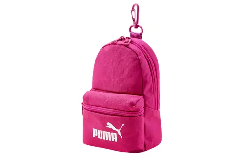 PUMA Athleisure Fabric Storage Bag Key Pouch Coin Purse Mini Unisex Rose Red
