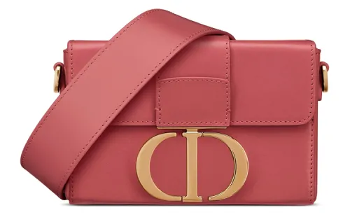 DIOR 30 Montaigne Calfskin Montaigne Bag, Box Bag, Crossbody Bag, Shoulder Bag Women's Pink