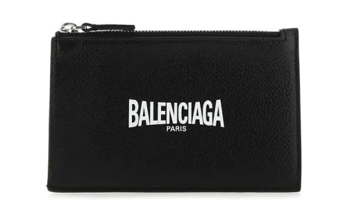 Balenciaga Cow Leather Clutch Wallet Men's Black