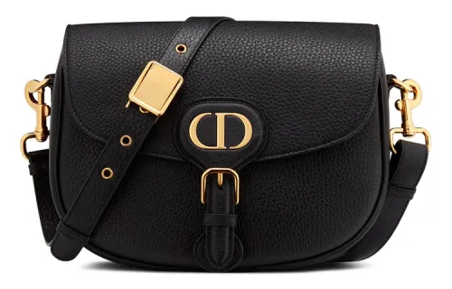 DIOR Cow Leather Shoulder Bag, Crossbody Bag Medium Women's Black