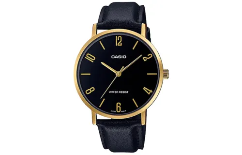 CASIO Men Standard Series Black Watch MTP-VT01GL-1B2