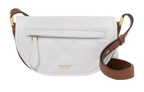 Burberry Olympia Quilting Lambskin Shoulder Bag, Crescent Bag, Handbag, Shoulder Bag, Crossbody Bag Women's