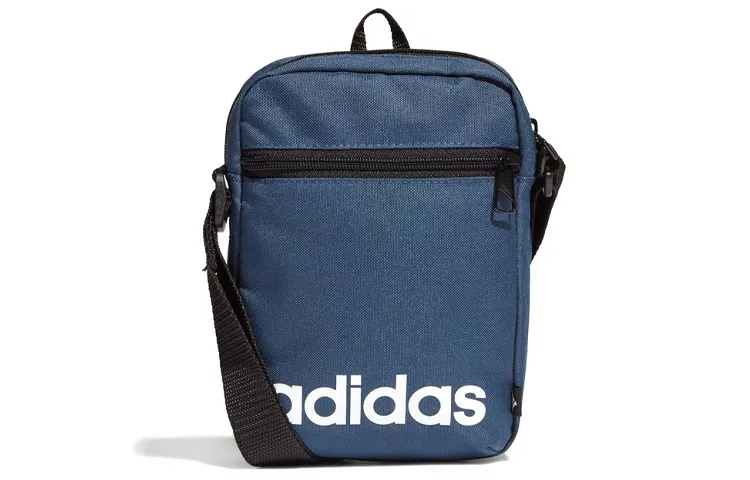 Adidas LINEAR ORG Polyester Shoulder Bag, Crossbody Bag Regular Unisex Navy Blue & Black & White